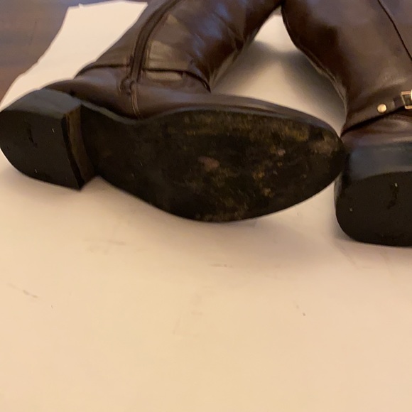 Tory Burch RIDING BOOTS SZ 10.5 BROWN Leather Equestrian HORSE JOCKEY STABLES - Picture 10 of 16